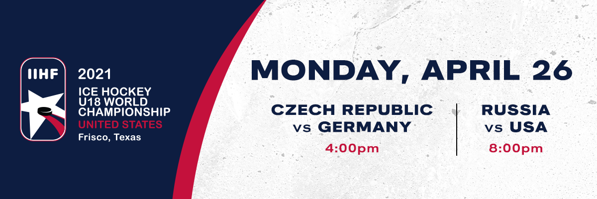 IIHF- Czech Republic vs Germany & Russia vs USA