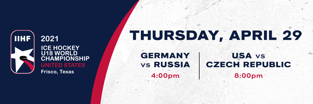 IIHF- Germany vs Russia & USA vs Czech Republic