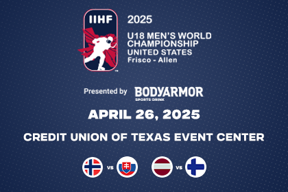 More Info for IIHF U-18 Men's World Championship