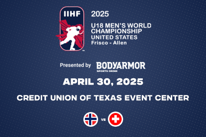 More Info for IIHF U-18 Men's World Championship